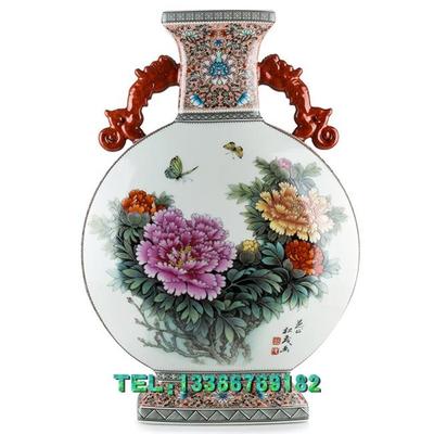 【一带一路福禄万代珐琅彩莲子瓶】价格,厂家,瓷器工艺品-搜了网