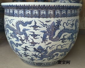陶瓷大缸工艺品摆件 院子里1米养鱼缸 景德镇酒店大缸批发