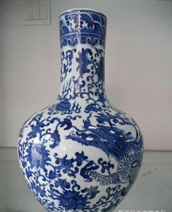 景德镇陶瓷花瓶 点工图案下的家居艺术杰作