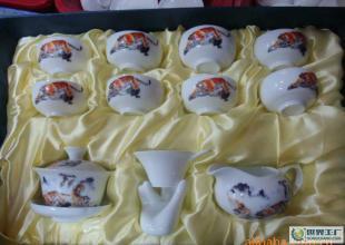 厂家直销 供应陶瓷12头虎茶具——匠心工艺，打造高端礼品与家居装饰